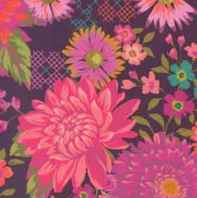 Floral Fabric Batiks Etcetera & Sew What Fabrics