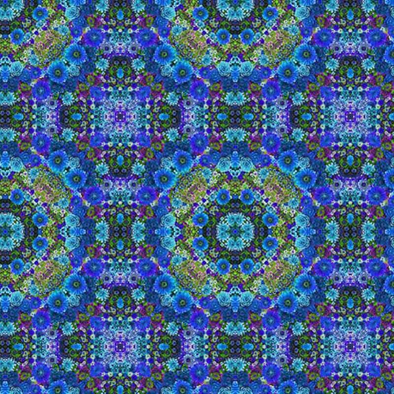 Hoffman Bloom! Y5804 7 Blue – Batiks Etcetera & Sew What Fabrics