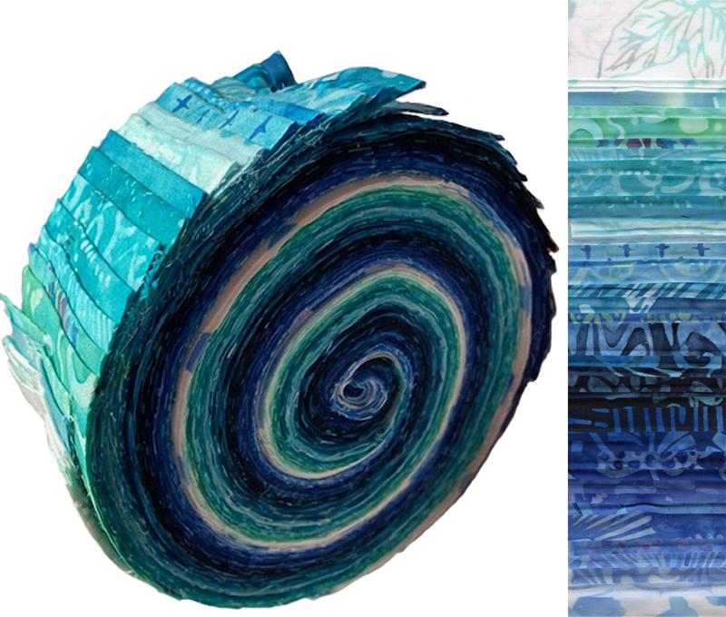 Caribbean Batik Jelly Roll – Batiks Etcetera & Sew What Fabrics