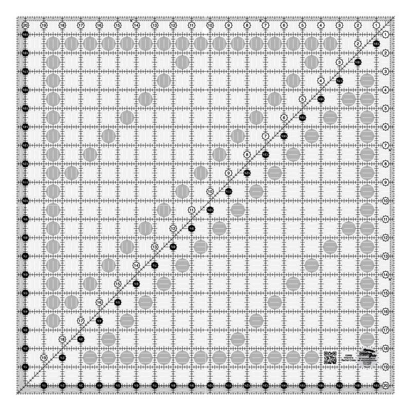Creative Grids Quilt Ruler 20-1/2in Square - 743285000203
