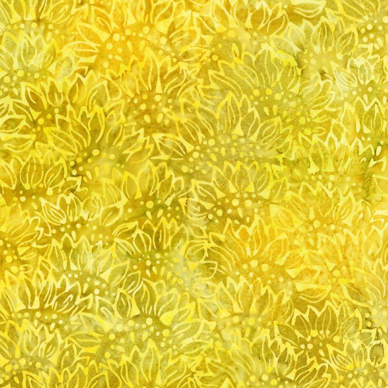 Kaufman Sun Forest 21998 125 Sunflower Batiks Etcetera & Sew What Fabrics