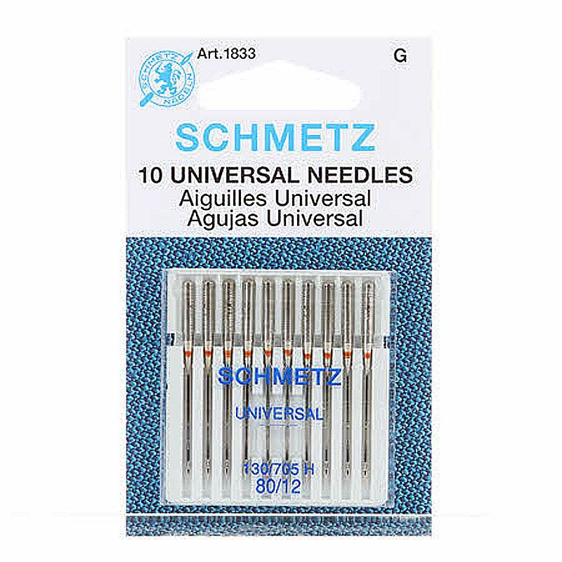 Schmetz Universal Needles 80/12 10 pack – Batiks Etcetera & Sew What Fabrics