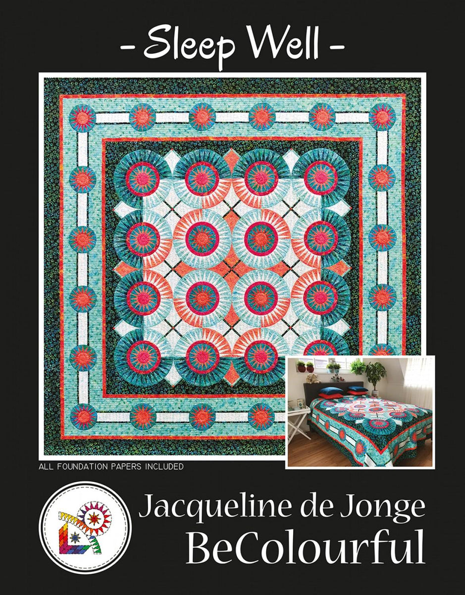 Sleep Well Quilt Pattern Jacqueline de Jonge XKITSleepWell Batiks