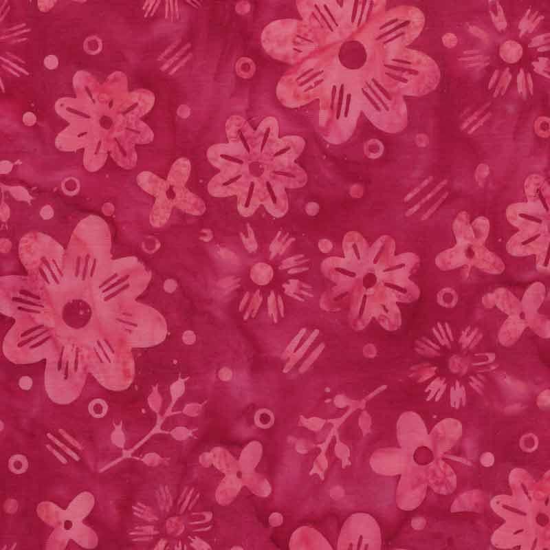 Island Batik Spring Fling 422501150 Geranium – Batiks Etcetera & Sew ...
