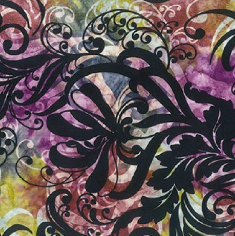バブリー^_^ Northcott Banyan Vintage Swirl 83106 1010 Multi X – Batiks